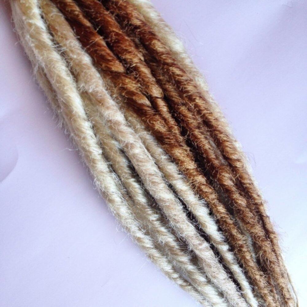 20 Blonde Synth Dreads Dreadlocks Hair Extensions